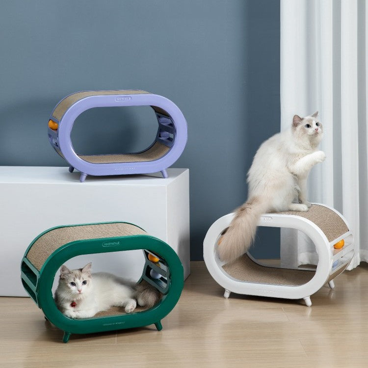 Enhance Your Cat's Playtime with the Pet Scratch Board Nest Villa